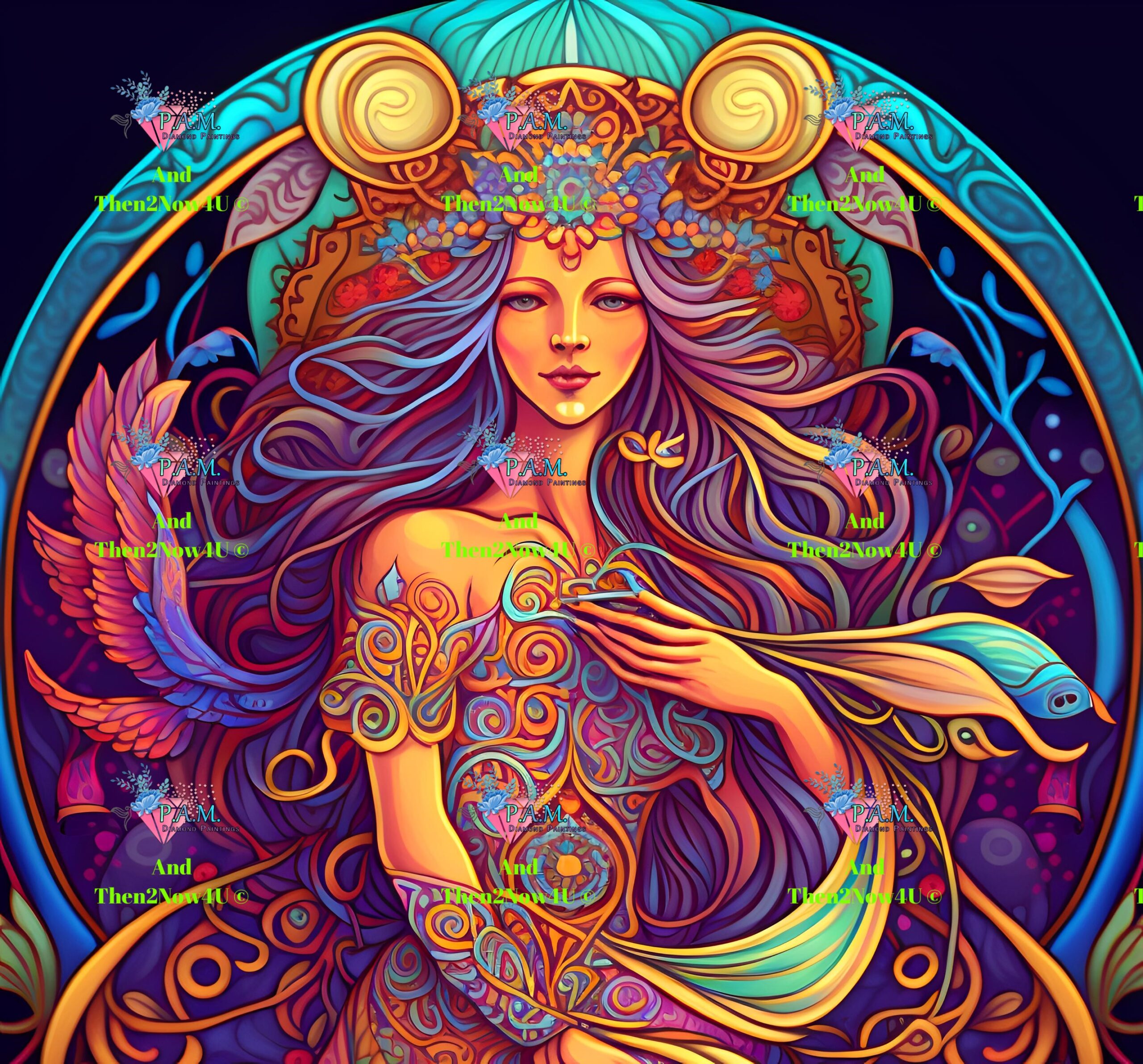 PREORDER Gaia Earth Goddess by Then2Now4U © 60*60 cm Full Drill – P.A.M ...