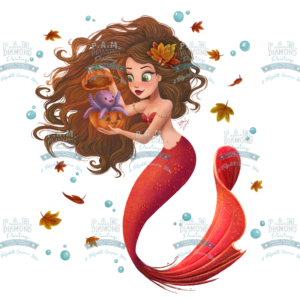 PREORDER Fall Mermaid by Belizabeth Guerrero Art © 60*60 Full Drill