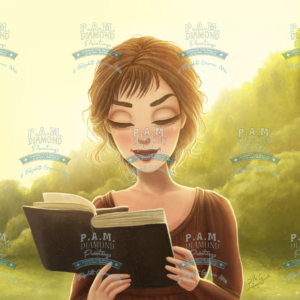 PREORDER Lizzy Reading by Belizabeth Guerrero Art © Full Drill with some ABs