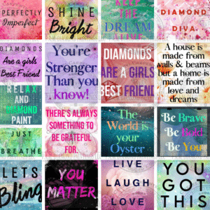 PREORDER Sayings Series by Cheryl Carpenter of The Magic of Time © Full Drill with some ABs