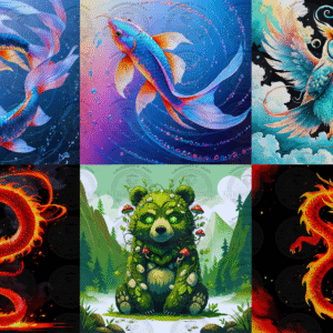 PREORDER Elemental Animals Series by Lawrence R. Ycay © Full Drill with some ABs