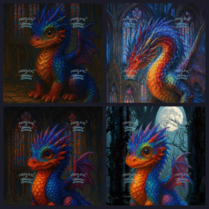 PREORDER Dragon Collection by Piddling At Memories © Full Drill with some ABs