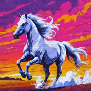 PREORDER Galloping Wild Horse by Lawrence R. Ycay © Full Drill with ABs