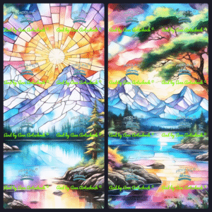 PREORDER Lake & Mountains Watercolor Series 2 by Ann Artschock © Full Drill with some ABs